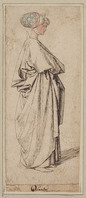 K IX 001
          <br/>
          Staande vrouw in 15de-eeuwse kleding
          <br/>
          <em>Anoniem (16de eeuw)</em>
